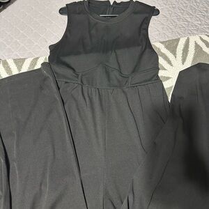 Cider Classic Black Sleeveless Jumpsuit